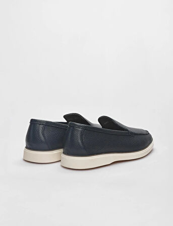 Hakiki Deri Lacivert Erkek Loafer