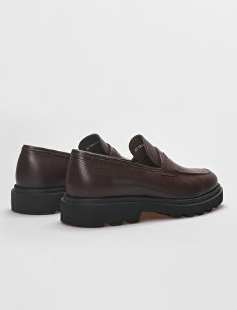 Hakiki Deri Kahverengi Erkek Günlük Ayakkabı