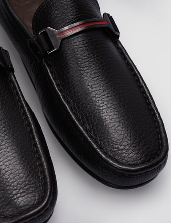 %100 Hakiki Deri Kahverengi Toka Detaylı Erkek Loafer