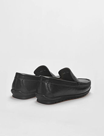 Hakiki Deri Siyah Erkek Loafer