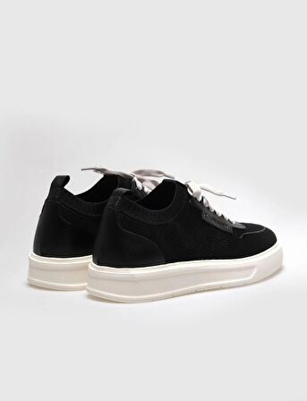 Triko Siyah Bağcıklı Erkek Spor Ayakkabı