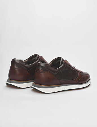Hakiki Deri Kahverengi Erkek Spor Ayakkabı