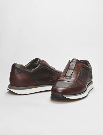 Hakiki Deri Kahverengi Erkek Spor Ayakkabı