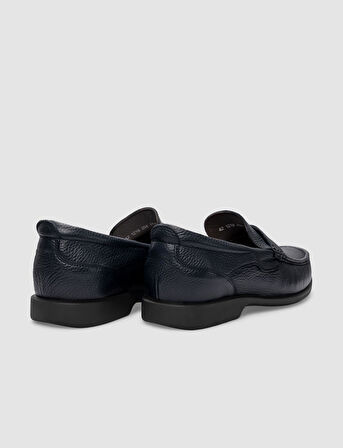 Hakiki Deri Lacivert Erkek Günlük Ayakkabı