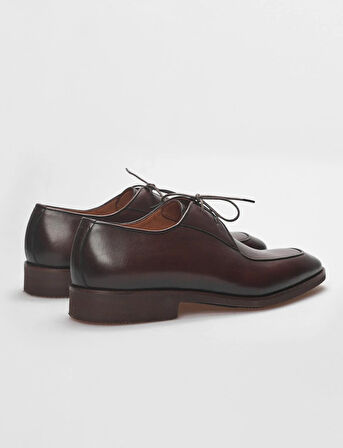 Hakiki Deri Kahverengi Bağcıklı Erkek Klasik Ayakkabı