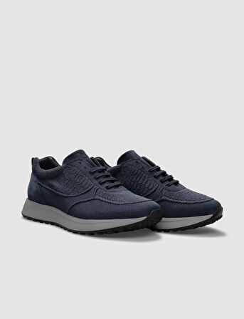 Triko Lacivert Bağcıklı Erkek Spor Ayakkabı