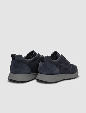 Triko Lacivert Bağcıklı Erkek Spor Ayakkabı