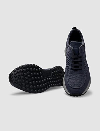 Triko Lacivert Bağcıklı Erkek Spor Ayakkabı