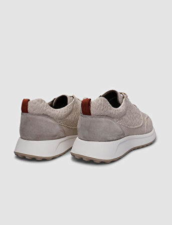 Triko Bej Bağcıklı Erkek Spor Ayakkabı