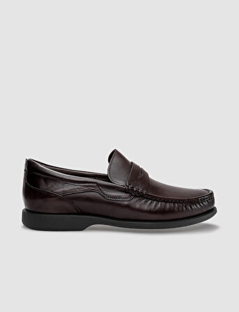 Hakiki Deri Kahverengi Erkek Loafer