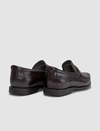 Hakiki Deri Kahverengi Erkek Loafer
