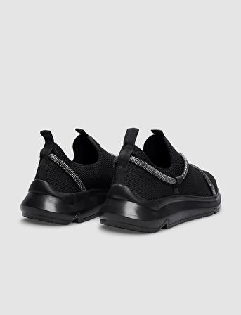 Triko Siyah Kadın Spor Ayakkabı