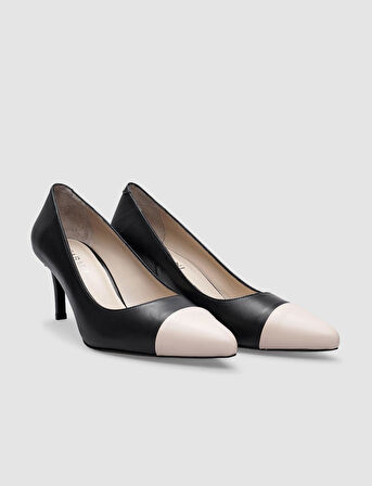 Cabani %100 Hakiki Deri Siyah Kadın Stiletto