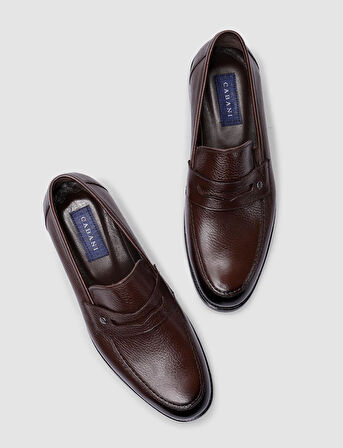 %100 Hakiki Deri Kahverengi Erkek Klasik Ayakkabı