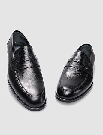 %100 Hakiki Deri Siyah Erkek Klasik Ayakkabı