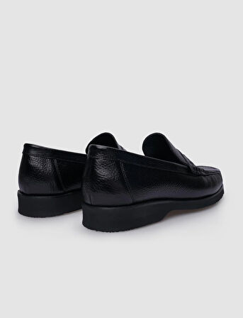%100 Hakiki Deri Siyah Comfort Erkek Klasik Ayakkabı