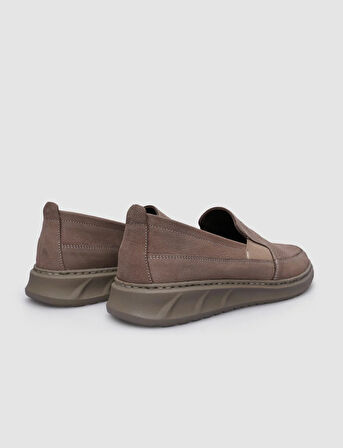 %100 Hakiki Deri Vizon Nubuk Erkek Günlük Ayakkabı