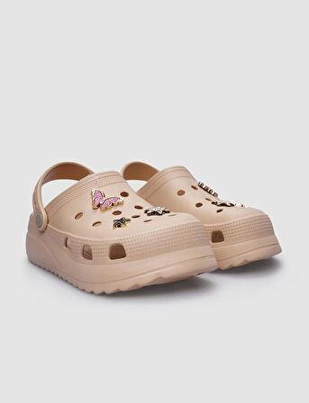 Snx Bej Detaylı Kadın Eva Terlik