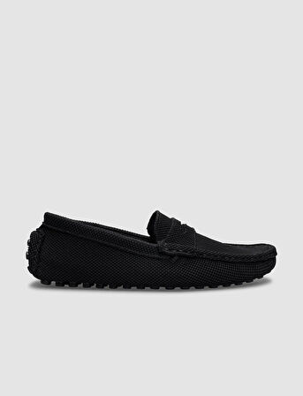 Nefes Alabilen Kumaş Siyah Erkek Loafer