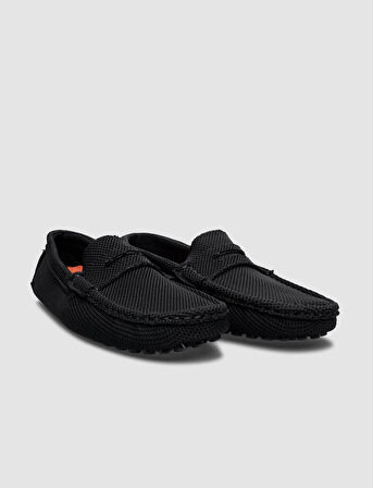 Nefes Alabilen Kumaş Siyah Erkek Loafer