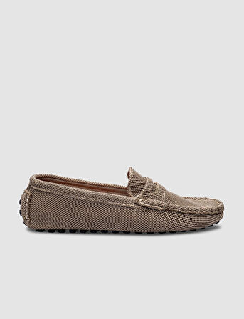 Cabani Triko Vizon Erkek Loafer