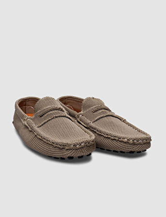 Cabani Triko Vizon Erkek Loafer