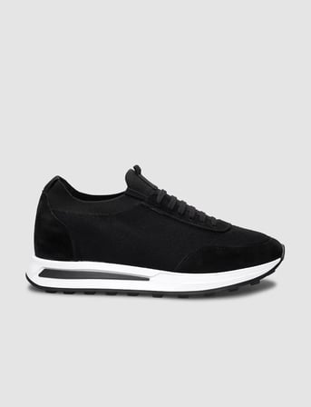 Triko Siyah Bağcıklı Erkek Sneaker