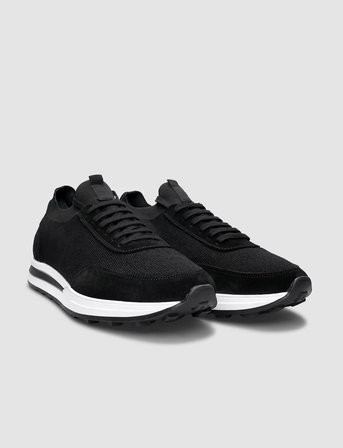 Triko Siyah Bağcıklı Erkek Sneaker