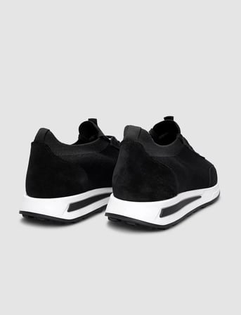 Triko Siyah Bağcıklı Erkek Sneaker