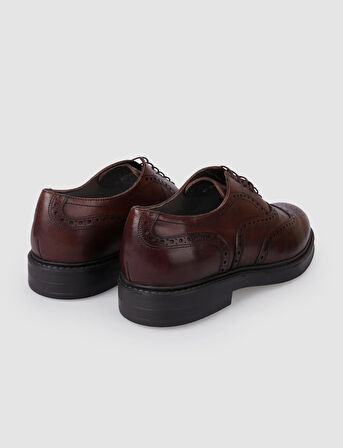 %100 Hakiki Deri Kahverengi Erkek Günlük Ayakkabı