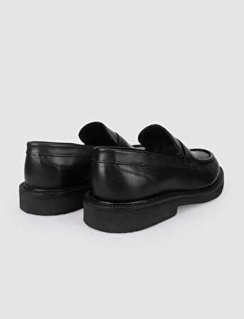 %100 Hakiki Deri Siyah Erkek Klasik Ayakkabı