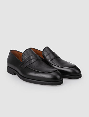 %100 Hakiki Deri Siyah Erkek Klasik Ayakkabı