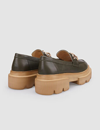 %100 Hakiki Deri Haki Tokalı Kadın Günlük Ayakkabı