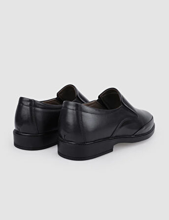 %100 Hakiki Deri Siyah Erkek Günlük Ayakkabı