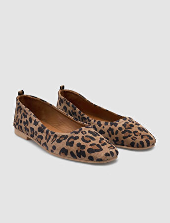 %100 Hakiki Deri Leopar Taba Kadın Babet