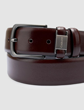 Cabani %100 Hakiki Deri Kahverengi Erkek Klasik Kemer