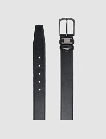 Cabani %100 Hakiki Deri Siyah Erkek Klasik Kemer