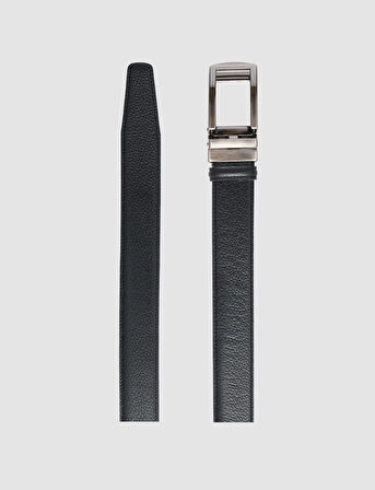 Cabani %100 Hakiki Deri Siyah Erkek Klasik Kemer