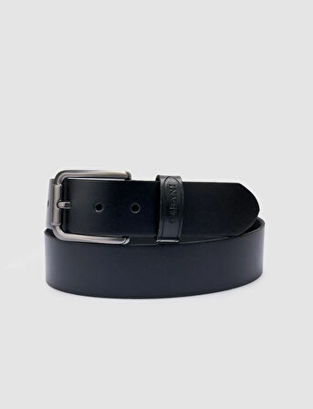 Cabani %100 Hakiki Deri Siyah Erkek Klasik Kemer