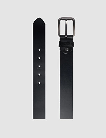 Cabani %100 Hakiki Deri Siyah Erkek Klasik Kemer