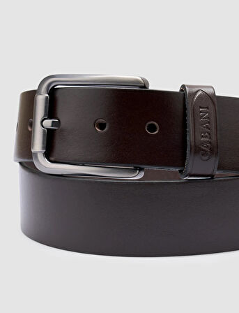 Cabani %100 Hakiki Deri Kahverengi Erkek Klasik Kemer