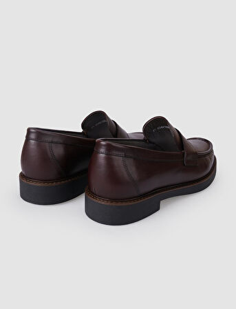 %100 Hakiki Deri Kahverengi Erkek Günlük Ayakkabı