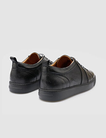 %100 Hakiki Deri Siyah Erkek Spor Ayakkabı