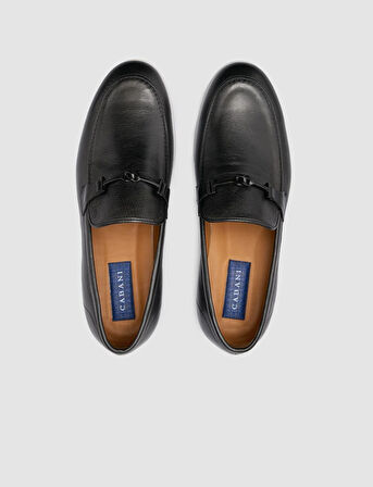%100 Hakiki Deri Siyah Erkek Loafer