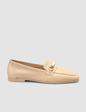 Cabani %100 Hakiki Deri Vizon Kadın Loafer