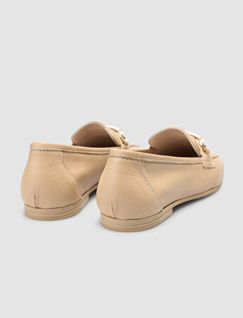 Cabani %100 Hakiki Deri Vizon Kadın Loafer