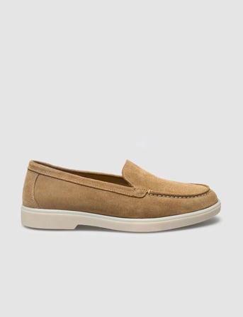 Lagaria MonaMae %100 Hakiki Deri Taba Süet Kadın Loafer