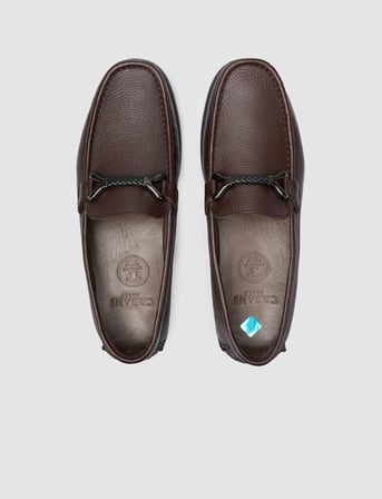 %100 Hakiki Deri Kahverengi Toka Detaylı Erkek Loafer