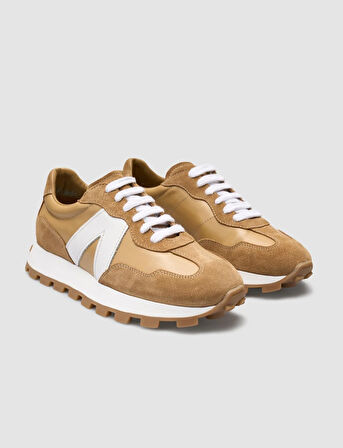 %100 Hakiki Deri Taba Kadın Sneaker