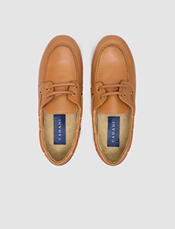 %100 Hakiki Deri Taba Kadın Loafer